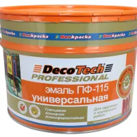 DecoTech  краска ПФ-115 0,9кг черная под RAL9005