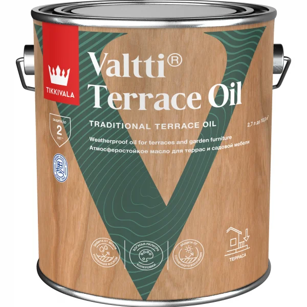 Tikkivala VALTTI TERRACE OIL EC масло для террас 2,7 л