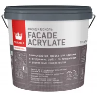 Tikkurila Facade Acrylate С Краска фасадная гл/мат 2,7 л