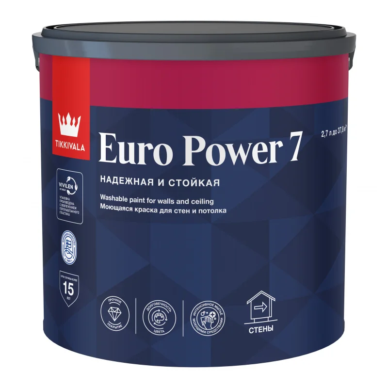 Tikkivala EURO POWER 7 А  краска 2,7 л