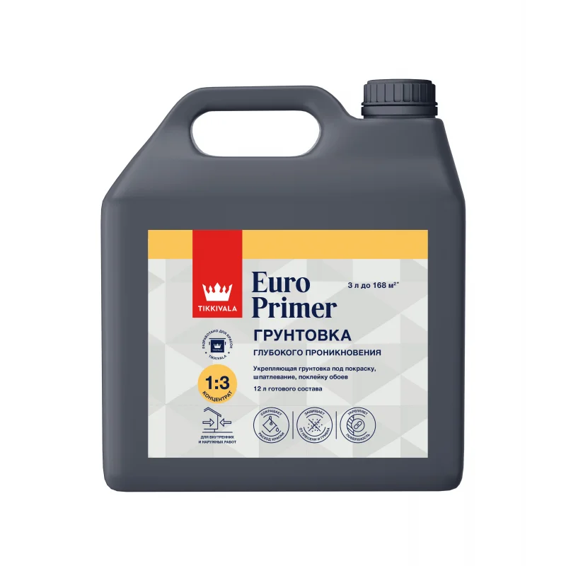 Tikkivala EURO PRIMER грунтовка 3 л