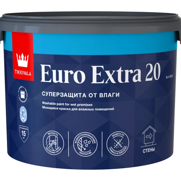 Tikkivala EURO EXTRA 20 A краска 9 л