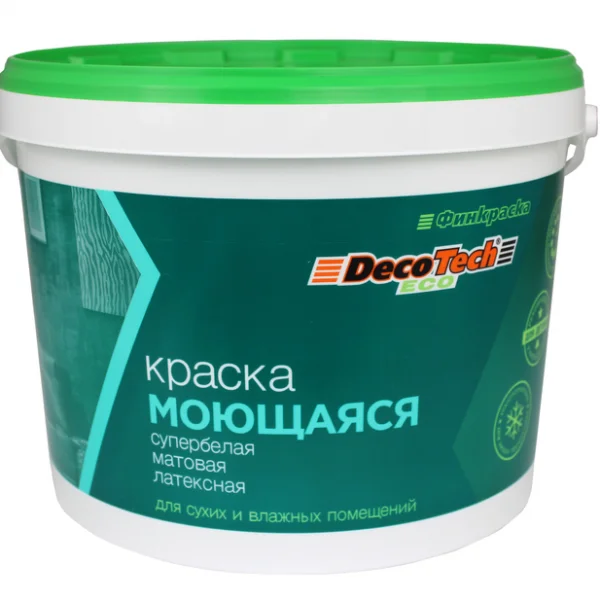 DecoTech Eco Краска в/д моющаяся 14кг