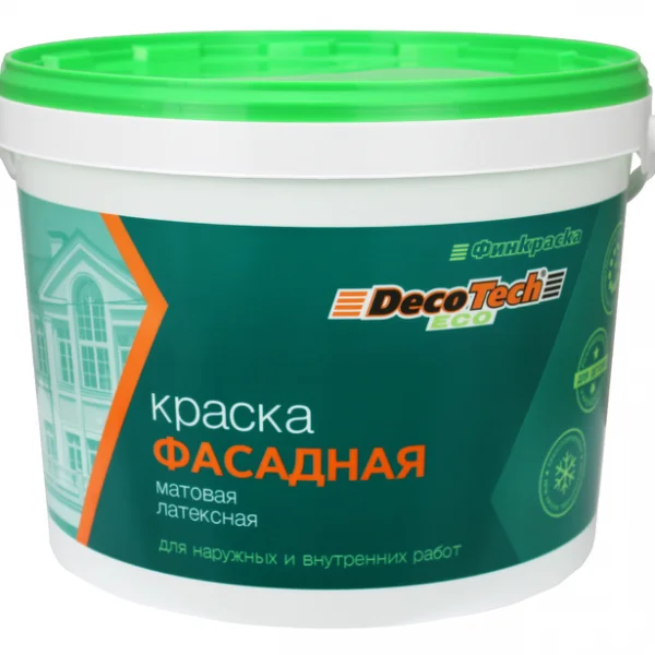 DecoTech Eco Краска в/д фасадная 14кг