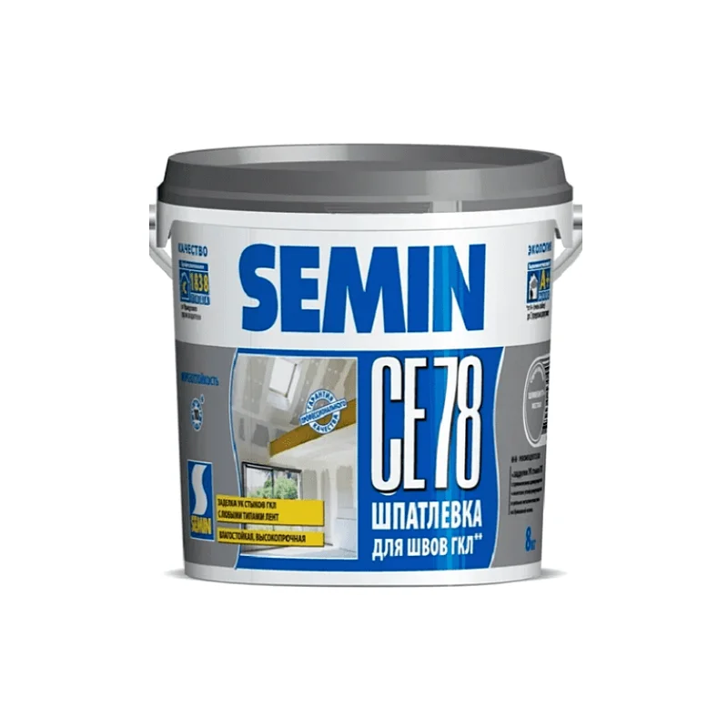 Semin СЕ 78 (шпатлевка для швов, серая крышка) 8кг