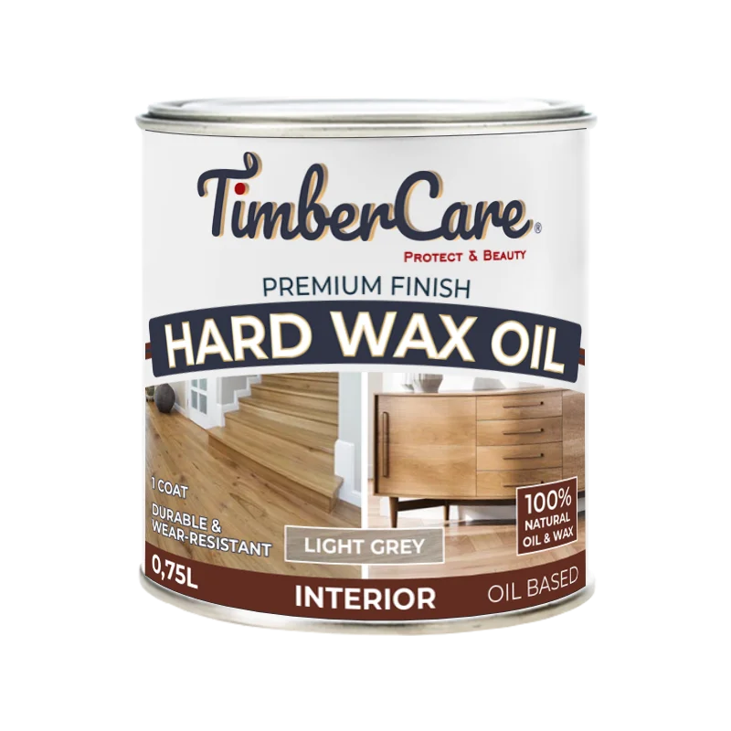 350066 Защитное масло TimberCare Hard Wax Oil (цвет светло-серый) 0,75 л