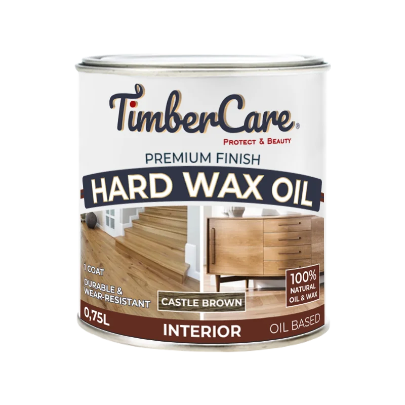 350061 Защитное масло TimberCare Hard Wax Oil (цвет темно-коричневый) 0,75 л