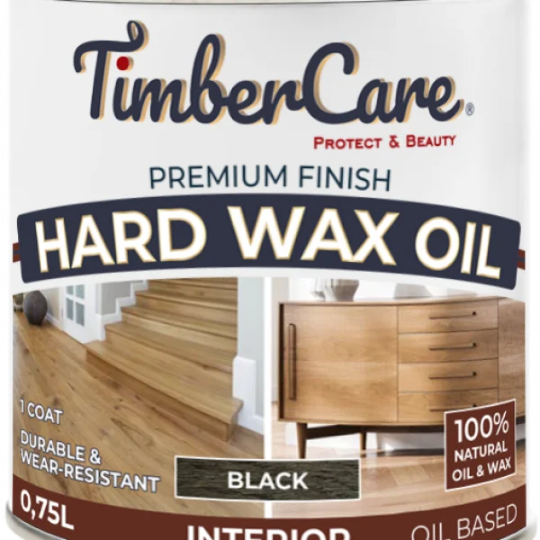 350064 Защитное масло TimberCare Hard Wax Oil (цвет черный) 0,75 л