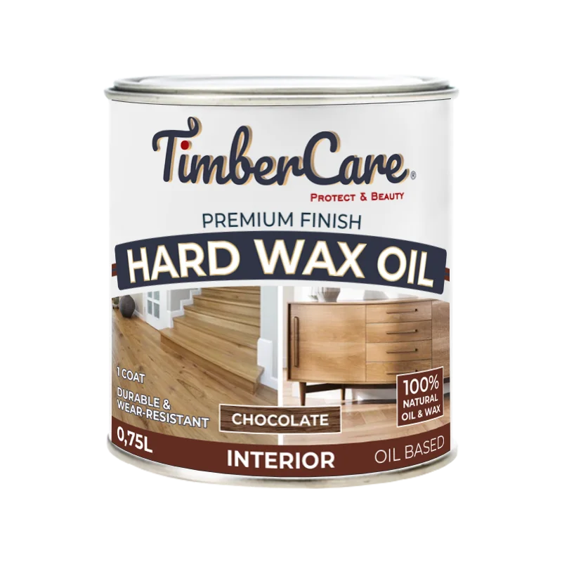 350062 Защитное масло TimberCare Hard Wax Oil (цвет шоколадный) 0,75 л
