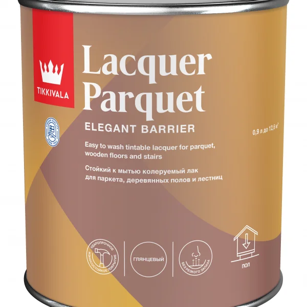 Tikkivala LACQUER PARQUET EP лак паркетный глян. 0,9 л