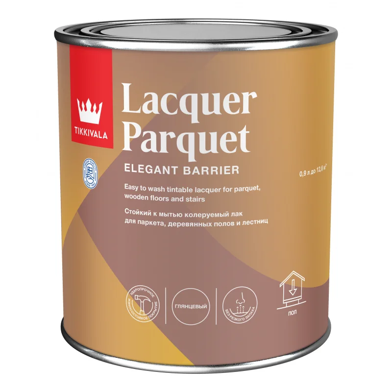 Tikkivala LACQUER PARQUET EP лак паркетный глян. 0,9 л