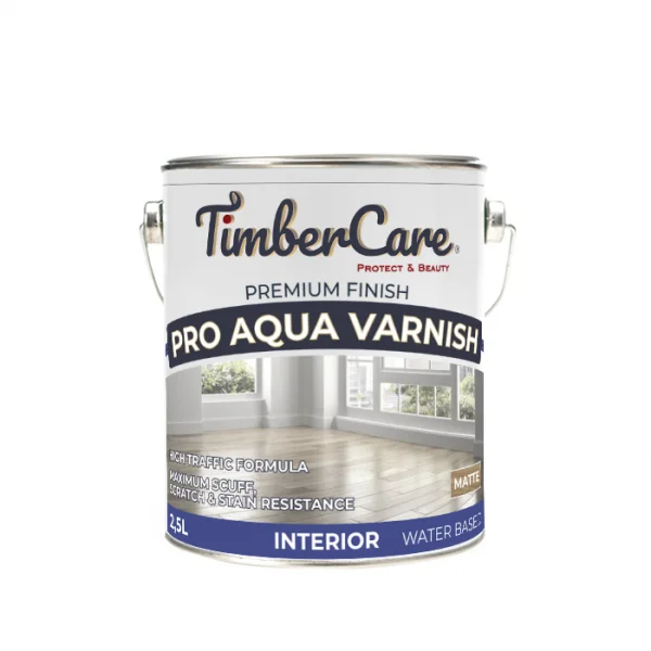350078 Лак на акриловой основе TimberCare Pro Aqua Vamish, matte (цвет  шелковисто-матовый ) 0,75 л