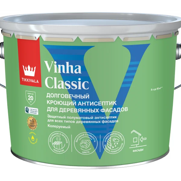 Tikkivala VINHA CLASSIC VC краска-антисептик 9 л