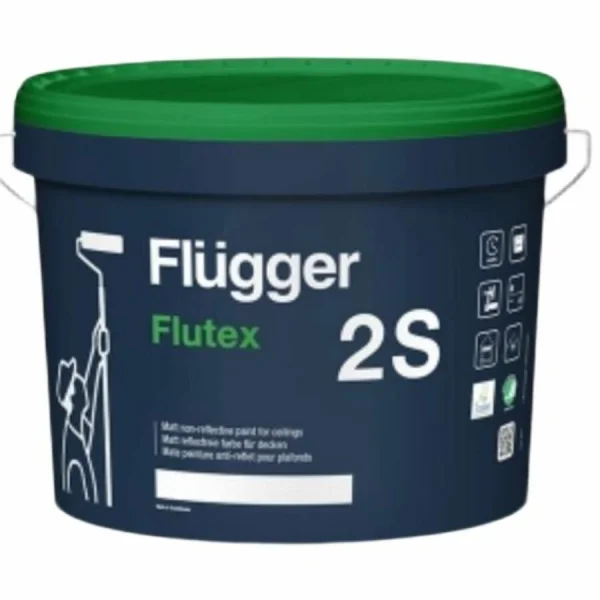 Flugger Flutex 2S matt white краска для потолка 0,75 л