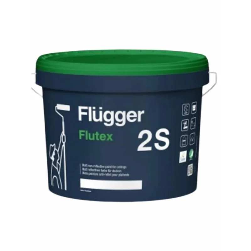 Flugger Flutex 2S matt white краска для потолка 0,75 л