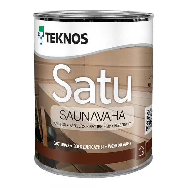 Teknos SATU SAUNAVAHA бесцветный воск 0,9л