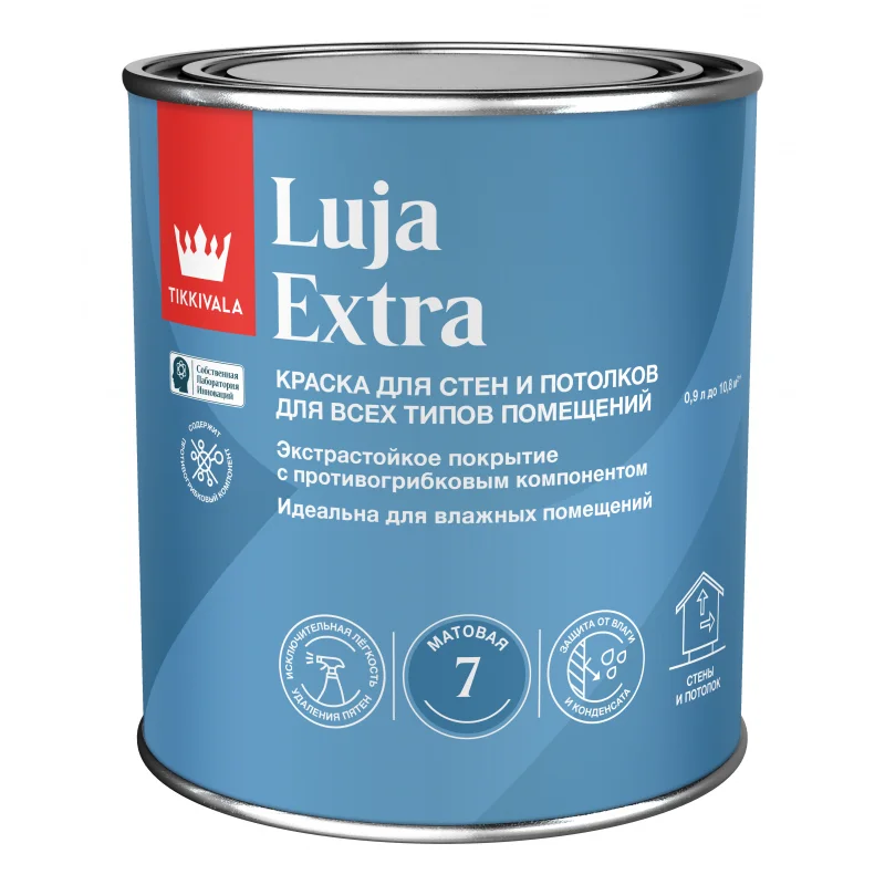 Tikkivala LUJA EXTRA  C 7 мат. экстра-стойкая краска 0,9 л