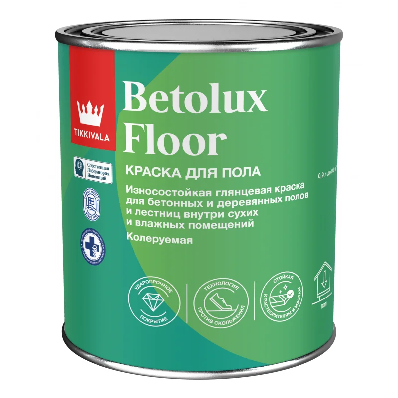 Tikkivala BETOLUX FLOOR A краска для пола глянц. 0,9 л